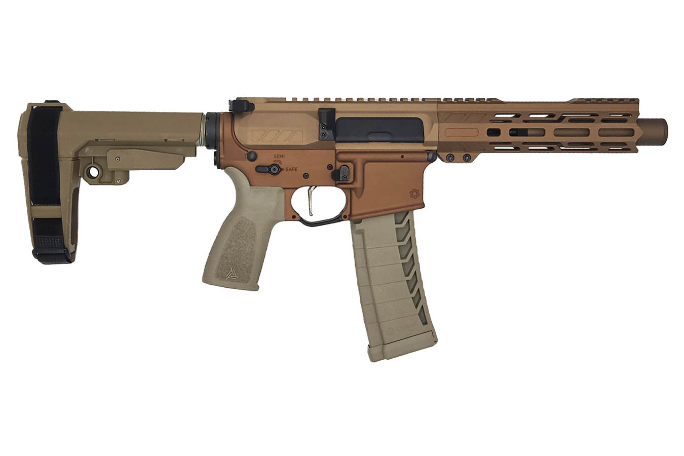 CMMG Banshee MK4 22LR Semi-Auto Pistol with Multi Bronze Finish and Integrated CMMG Zeroed Suppressor