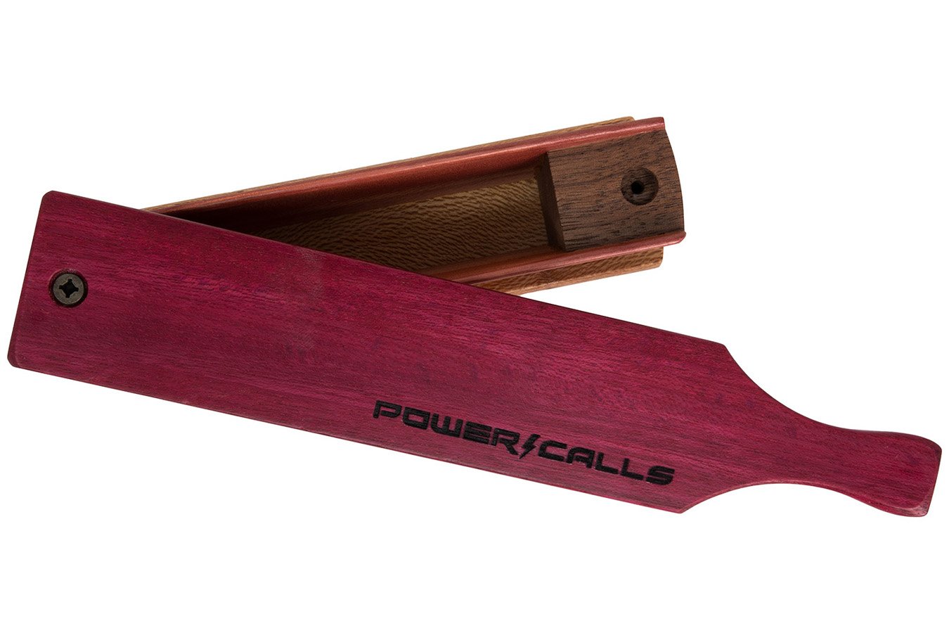 HIGDON Power Call Force Turkey Box Call Double-Sided, Variety of Sounds, Cedar Side Walls, Sycamore Base, Laser-Engraved Lid