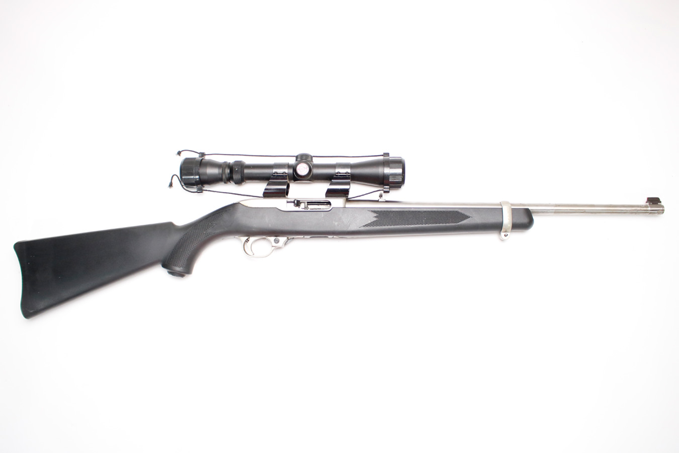 RUGER 10/22 22LR Police Trade-in Semi-Auto Rifle with Simmons Scope and Stainless Barrel