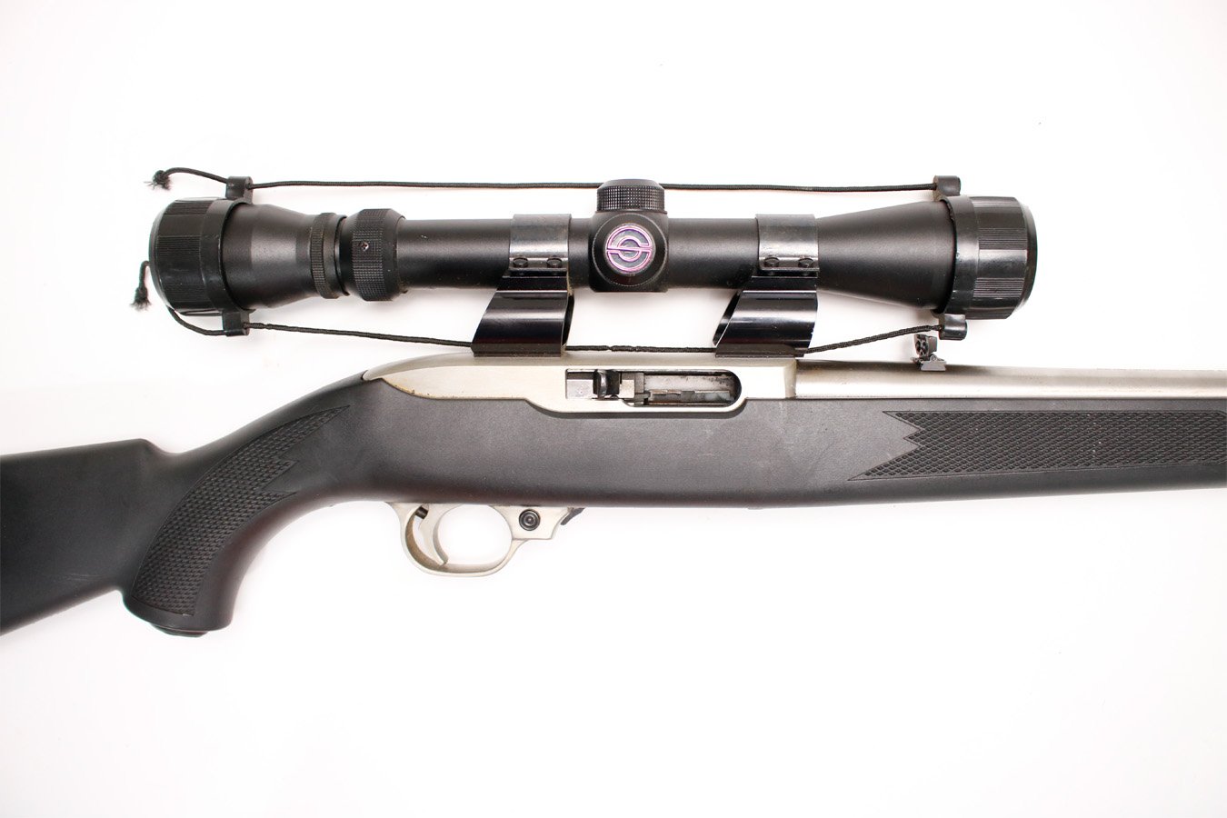 RUGER 10/22 22LR Police Trade-in Semi-Auto Rifle with Simmons Scope and Stainless Barrel