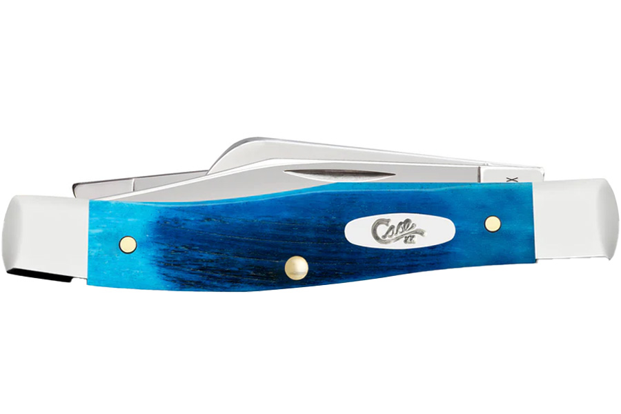 WRCASE Medium Stockman Sawcut Jigged Caribbean Blue Bone