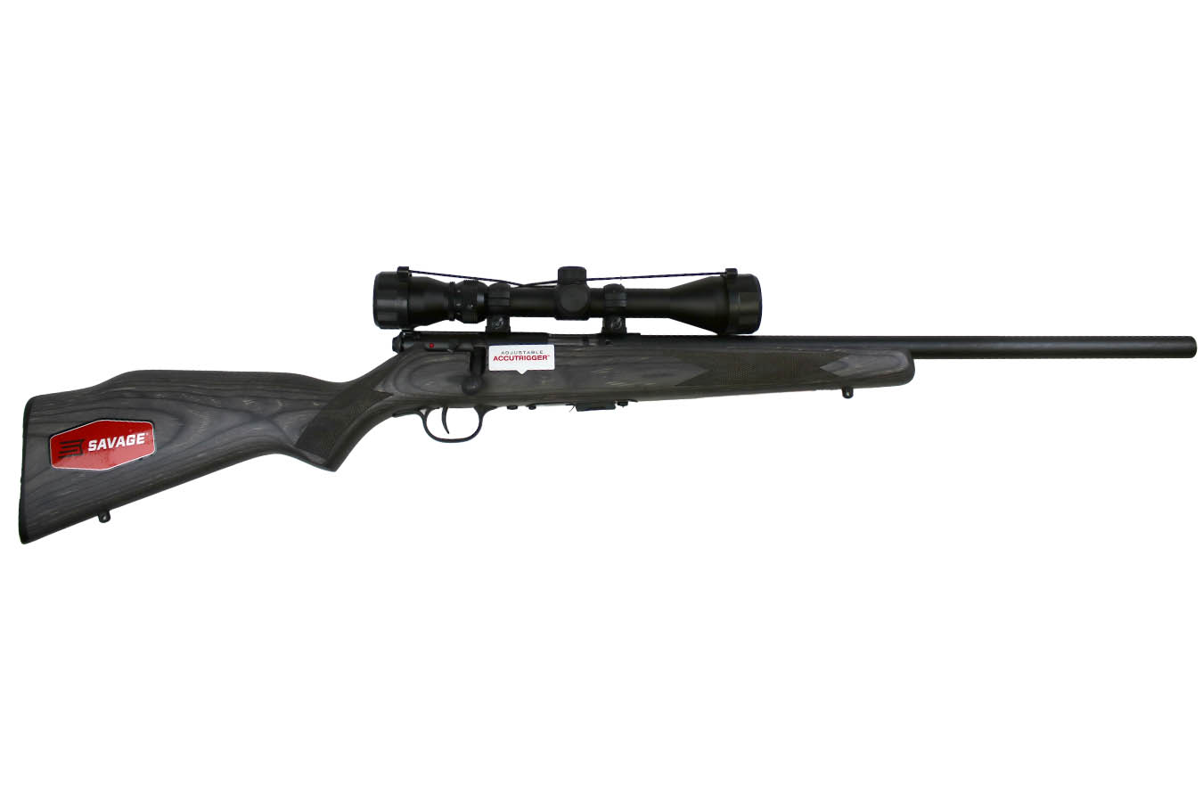 SAVAGE Mark II BVXP 22LR Bolt-Action Rifle with Gray Laminate Stock and 3-9x40mm Scope