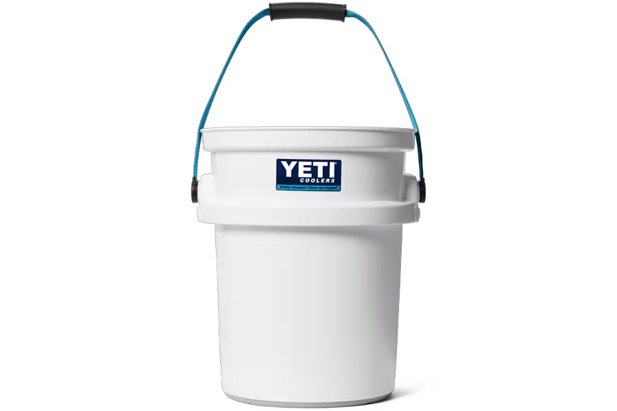 YETI COOLERS Loadout Bucket 20th Anniversary white Blue