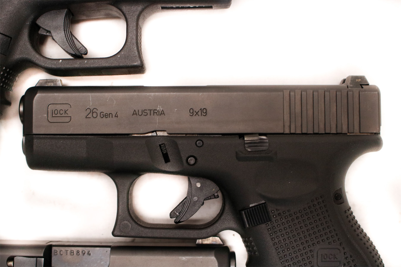 GLOCK 26 Gen4 9mm Police Trade-In Subcompact Pistols (Magazine Not Included)