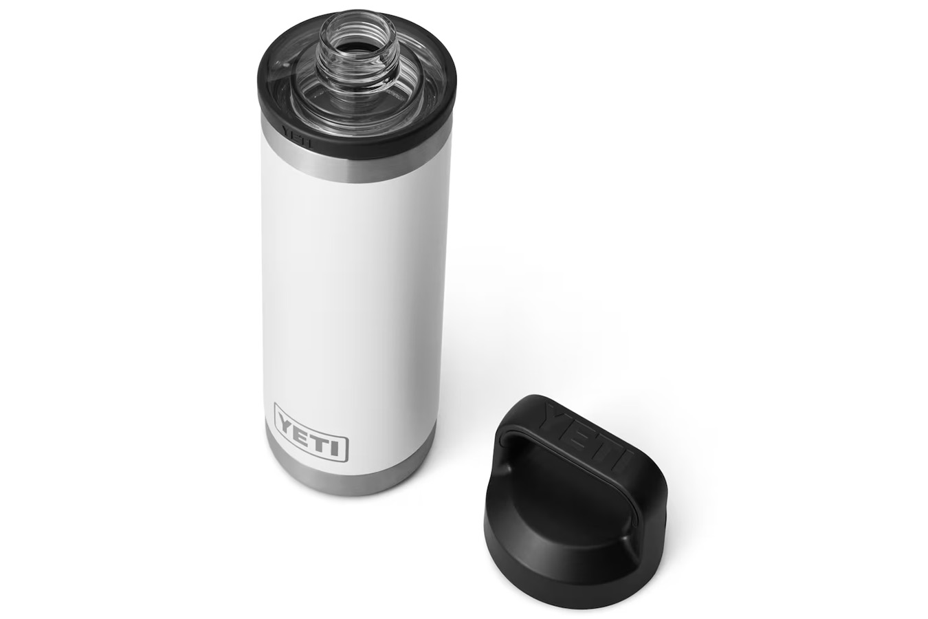 YETI COOLERS 18oz Ohio State Rambler Chug Water Bottle White