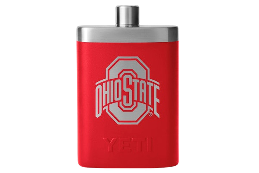YETI COOLERS Ohio State University Flask, Red