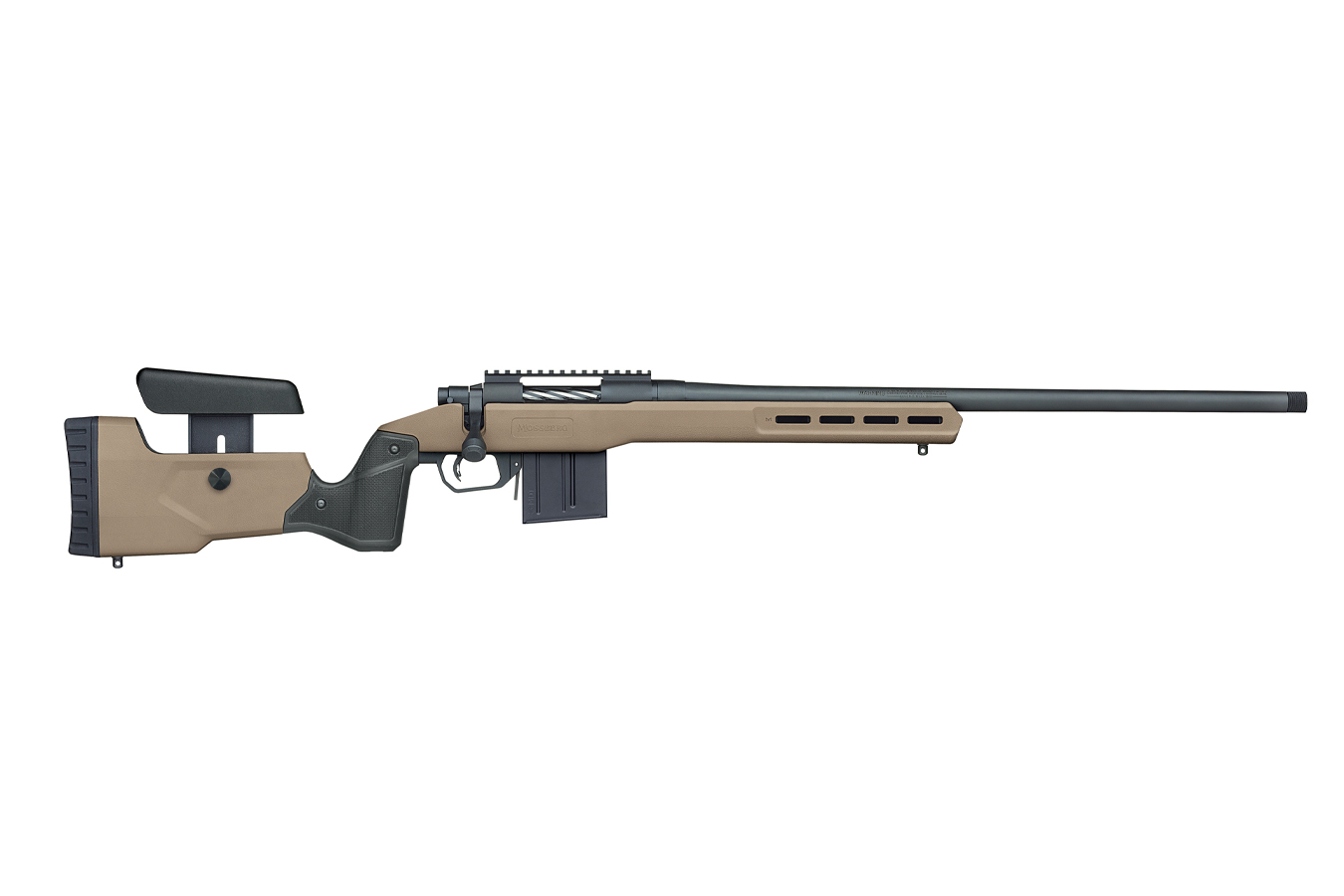 MOSSBERG Patriot LR Tactical 6.5 PRC Bolt-Action Rifle with Bull Barrel and FDE MDT Stock