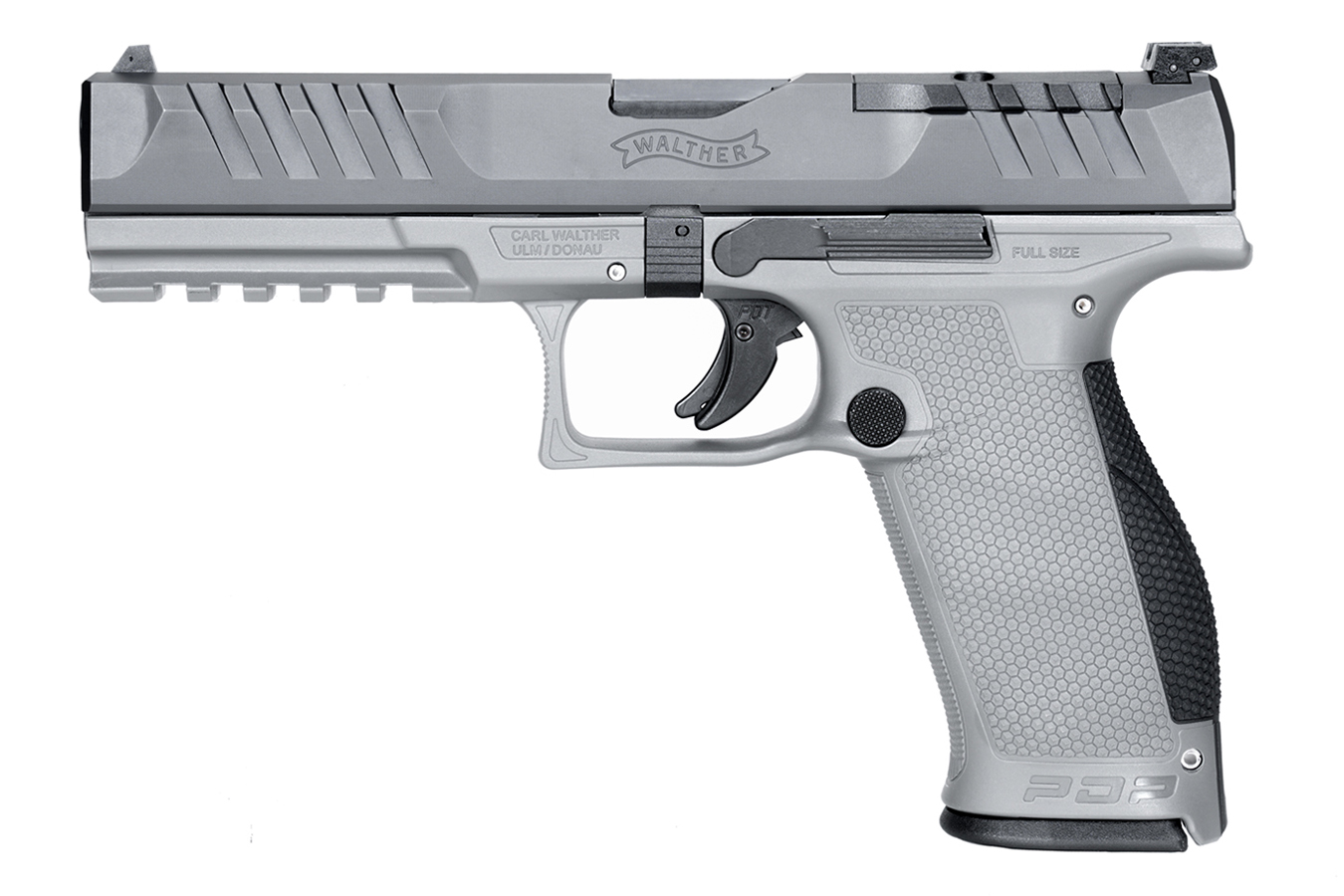 WALTHER PDP 9mm Full-Size Optic Ready Pistol with Gray Two-Tone Finish