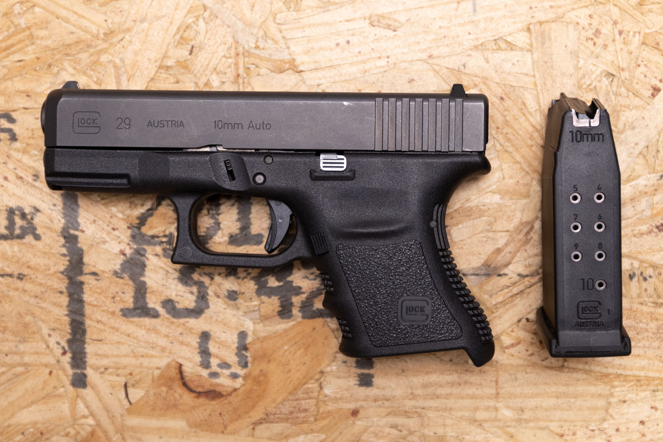 Glock 29 SF Gen3 10mm Auto Police Trade-In Pistol (Good Condition ...