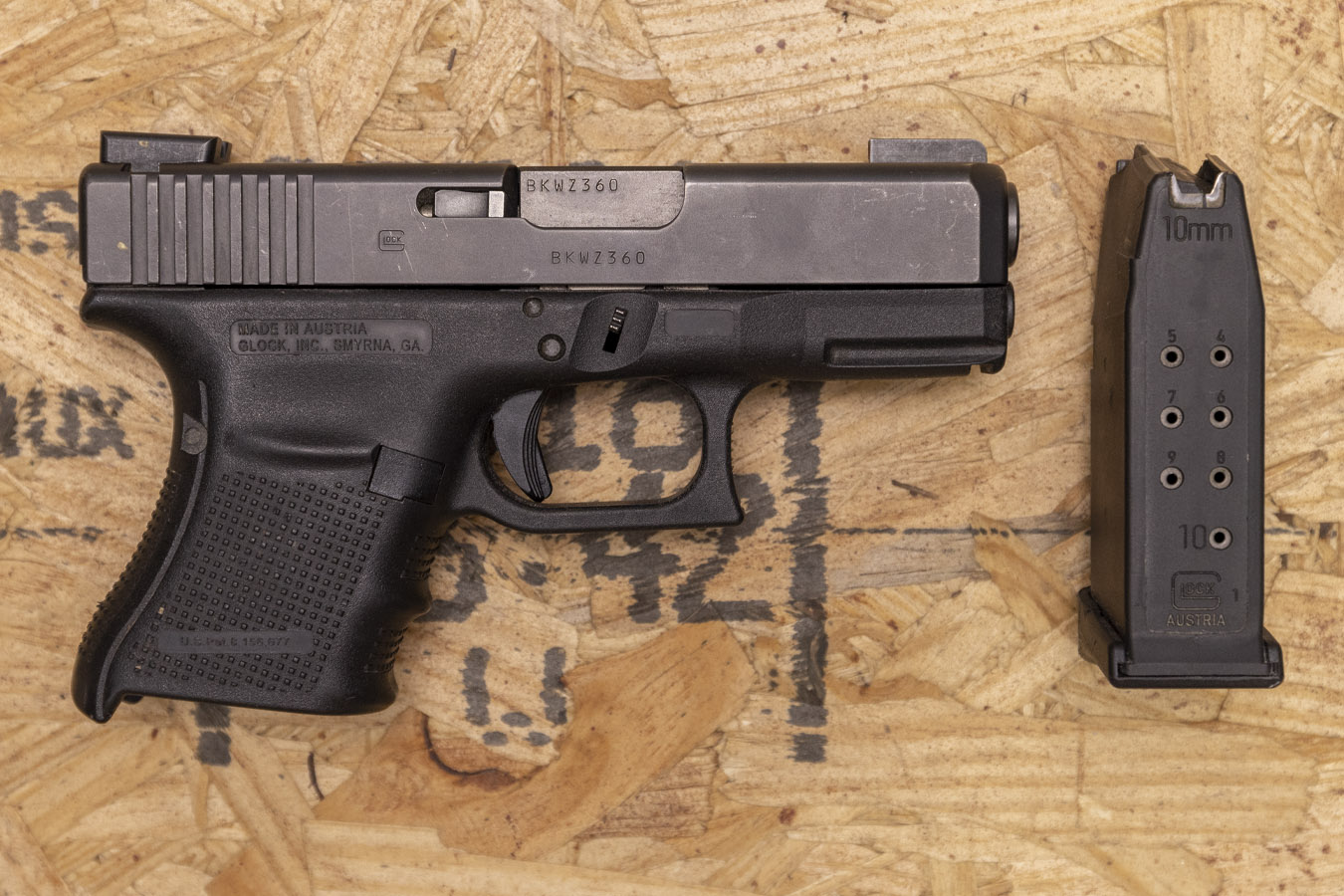 Glock 29 Gen4 10mm Auto Police Trade-In Pistol (Good Condition ...