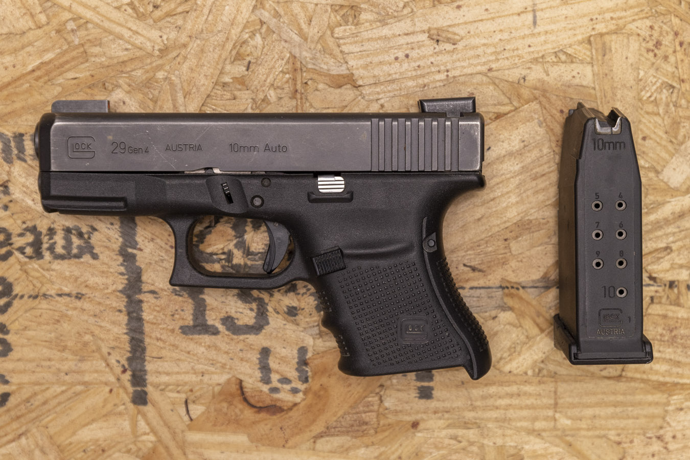 Glock 29 Gen4 10mm Auto Police Trade-In Pistol (Good Condition ...