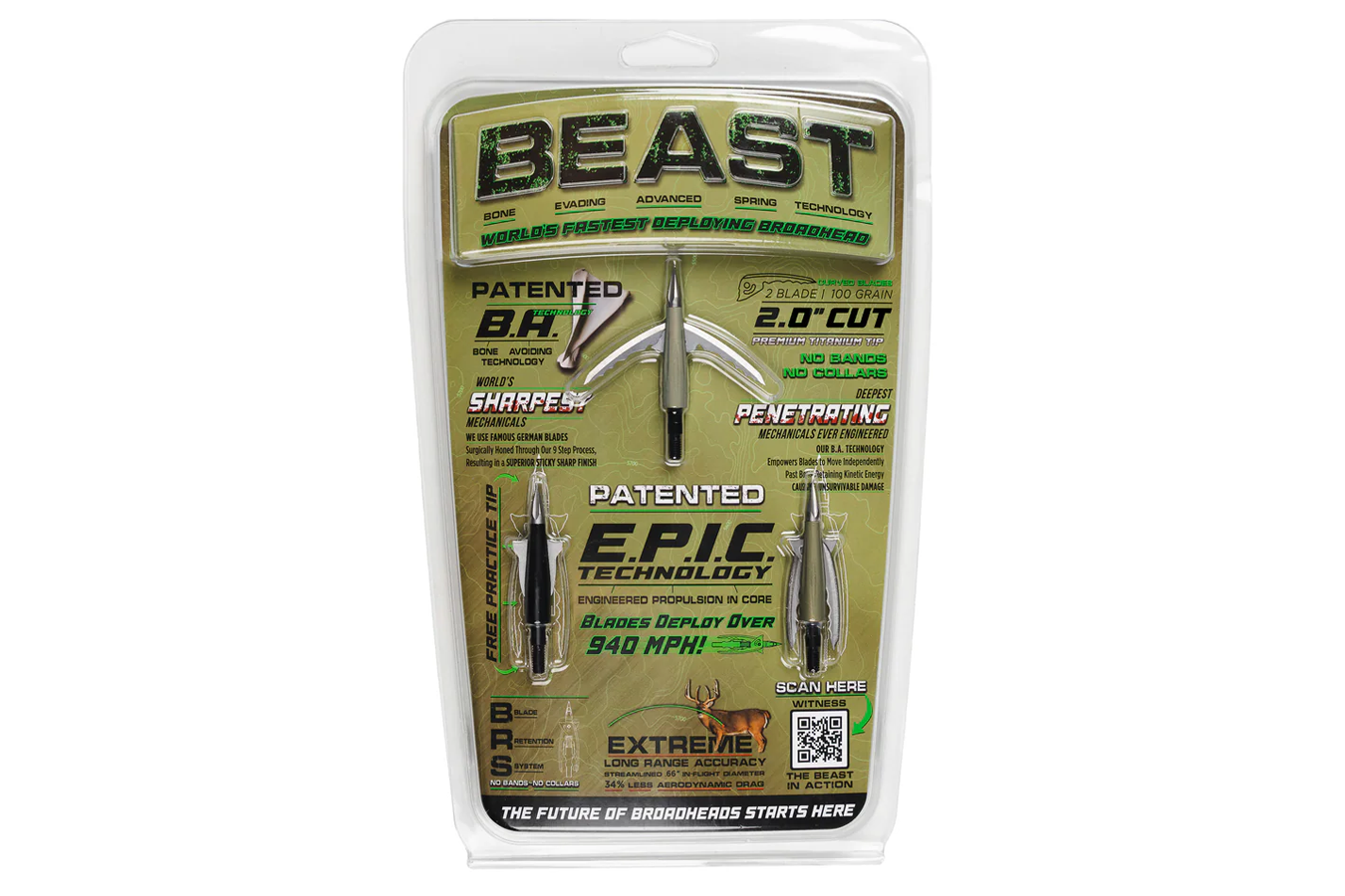 BEAST BROADHEADS Beast Broadheads 2.3 inches 125 Grain - 2 Pack