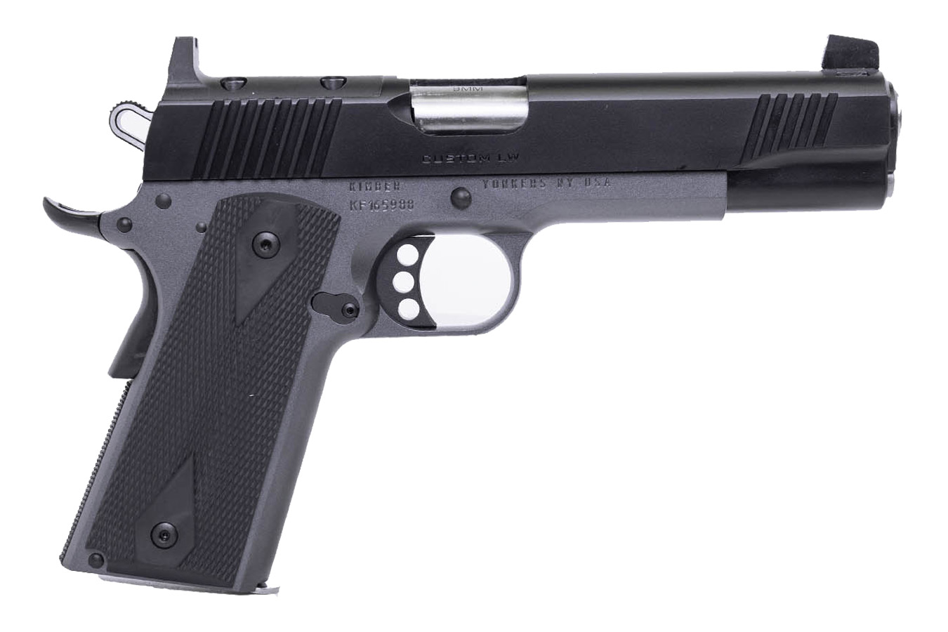 KIMBER 1911 Custom LW Shadow Ghost 9mm Optic Ready Pistol with Two-Tone Finish
