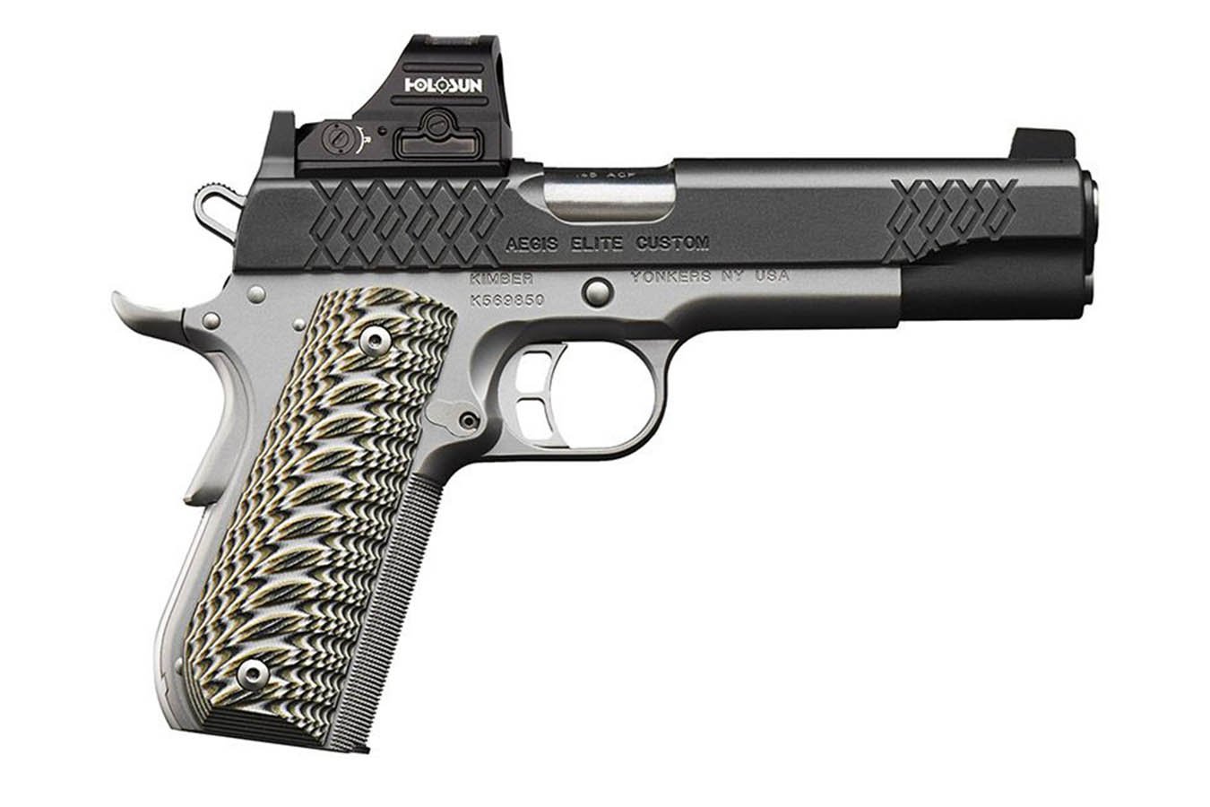 KIMBER 1911 Aegis Custom Elite 9mm Semi-Auto Pistol w/ Green-Dot Sight