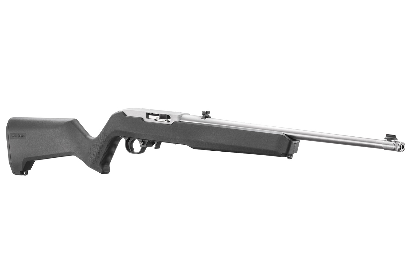 RUGER 10/22 22LR Semi-Auto Rifle with Stainless Barrel and Magpul MOE X-22 Stock