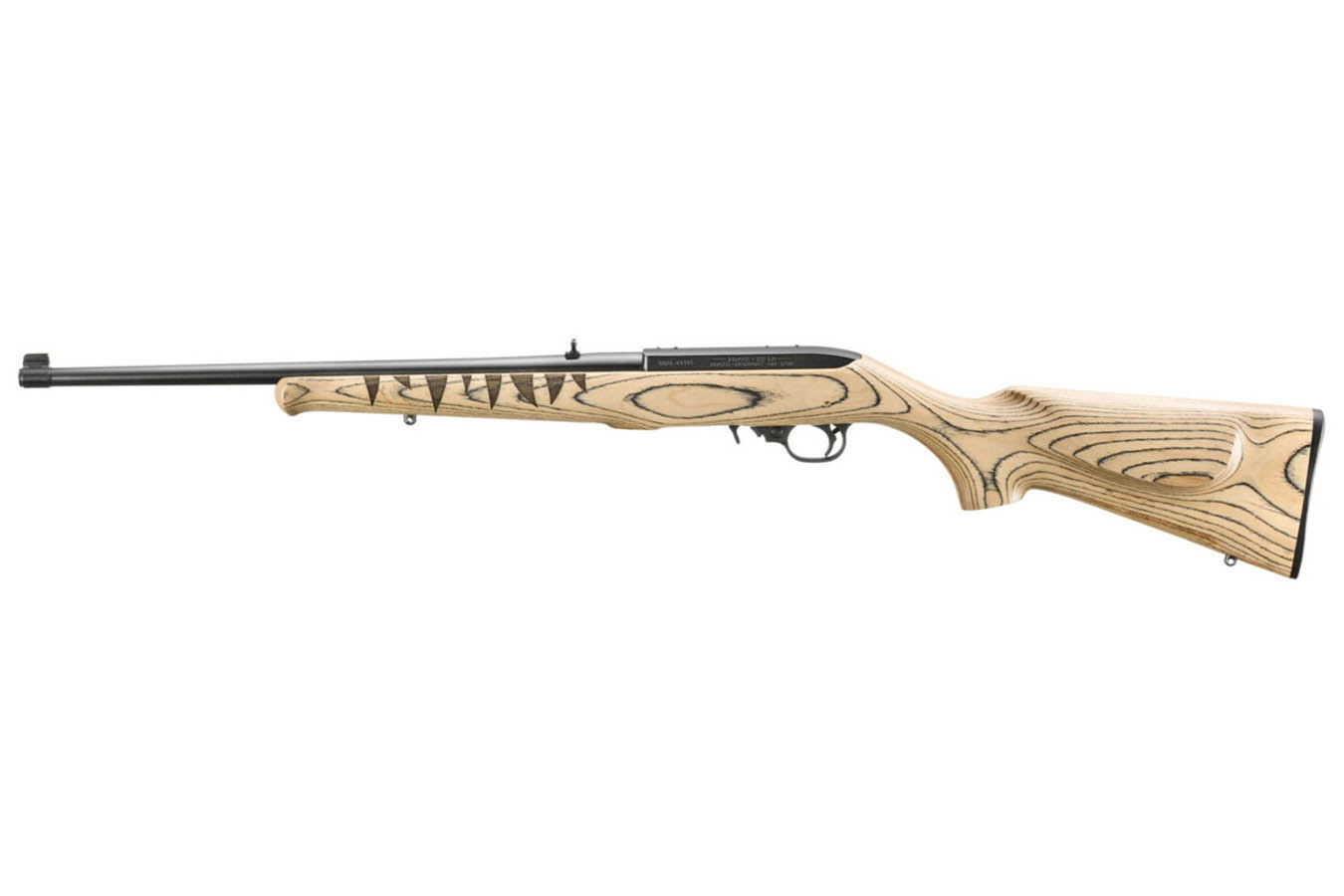 RUGER 10/22 22 LR Gator Scene Engraved Rimfire Rifle with Natural Laminate Stock