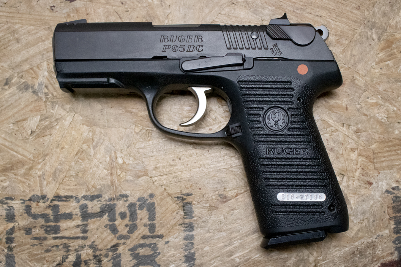 Ruger P95DC 9mm Police Trade-In Pistol with Fore-End Accessory Rail ...