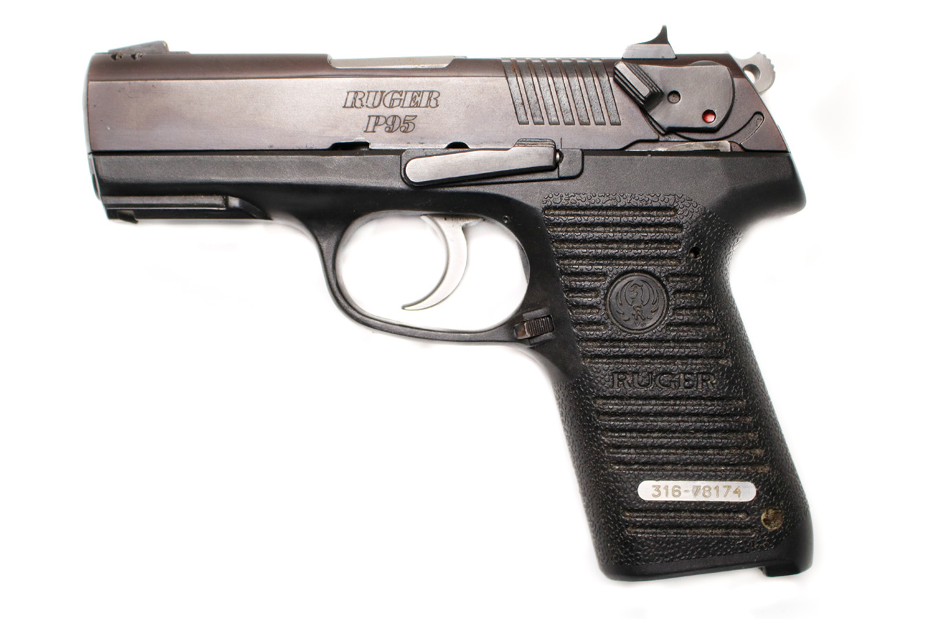 RUGER P95 9mm Police Trade-In Pistol (Magazine Not Included)
