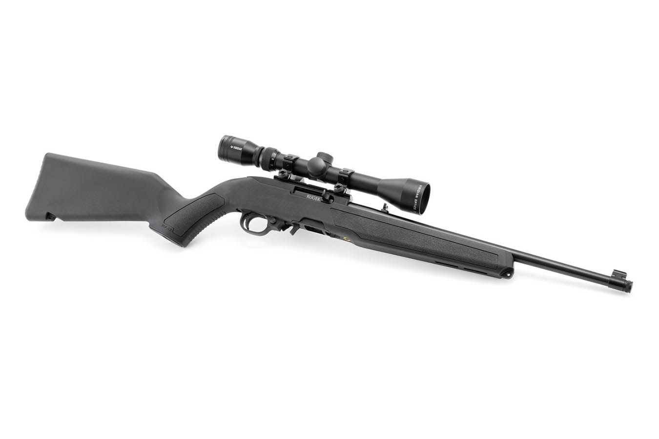 RUGER 10/22 22LR Rimfire Rifle with Threaded Barrel, BX Trigger and Viridian 3-9x40mm Scope