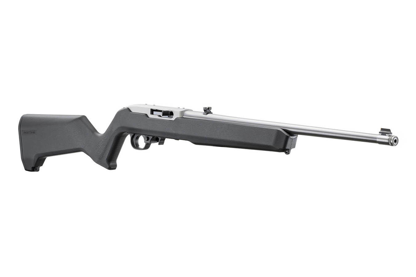 RUGER 10/22 22LR Semi-Auto Rifle with 18.5 Inch Threaded Stainless Barrel, BX-Trigger and Magpul MOE X-22 Stock