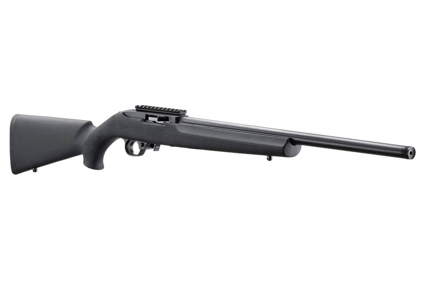 RUGER 10/22 22LR Semi-Auto Rifle with 20 Inch Threaded Barrel and Hogue OverMolded Stock