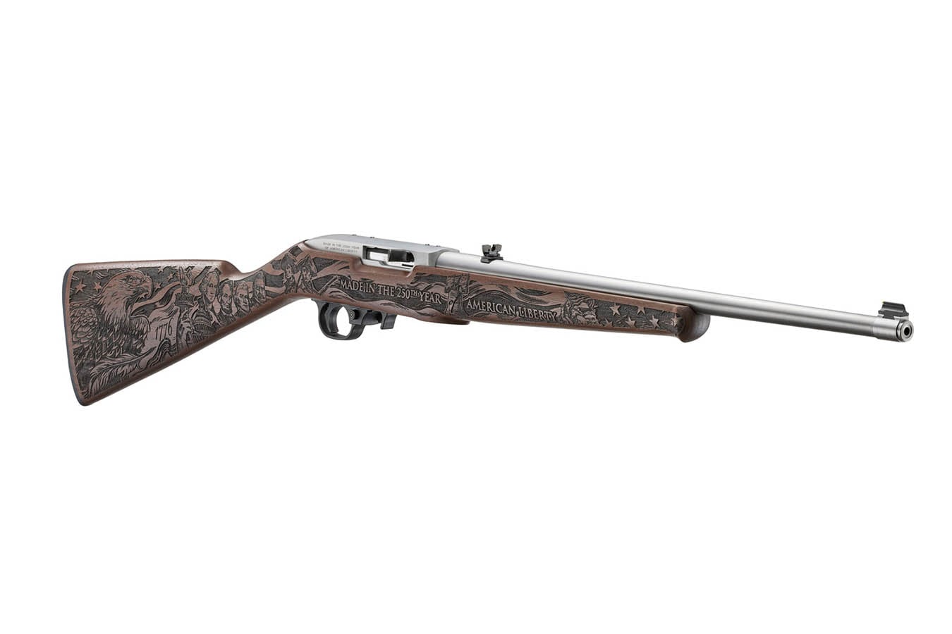 RUGER 10/22 250th Anniversary 22LR Semi-Auto Rifle with Engraved Walnut Stock