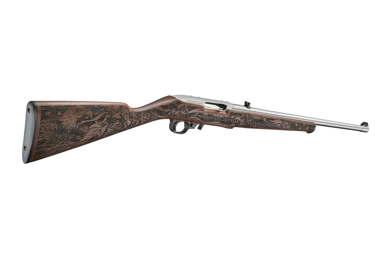 RUGER 10/22 250th Anniversary 22LR Semi-Auto Rifle with Engraved Walnut Stock