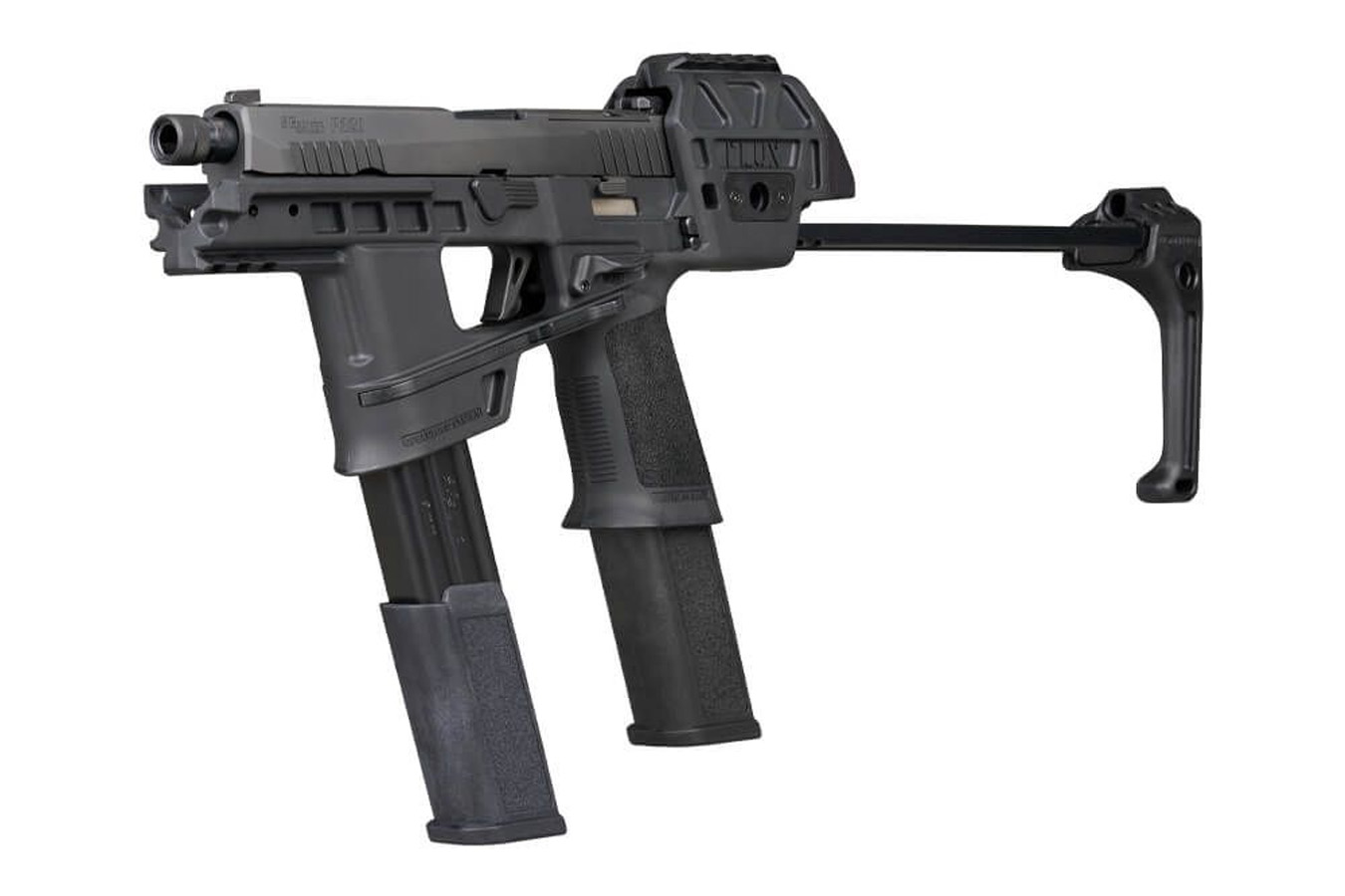 SIG SAUER P320-FLUX Tacops 9mm Pistol with Rapid Deploying Stabilizing Brace and Four Total Magazines