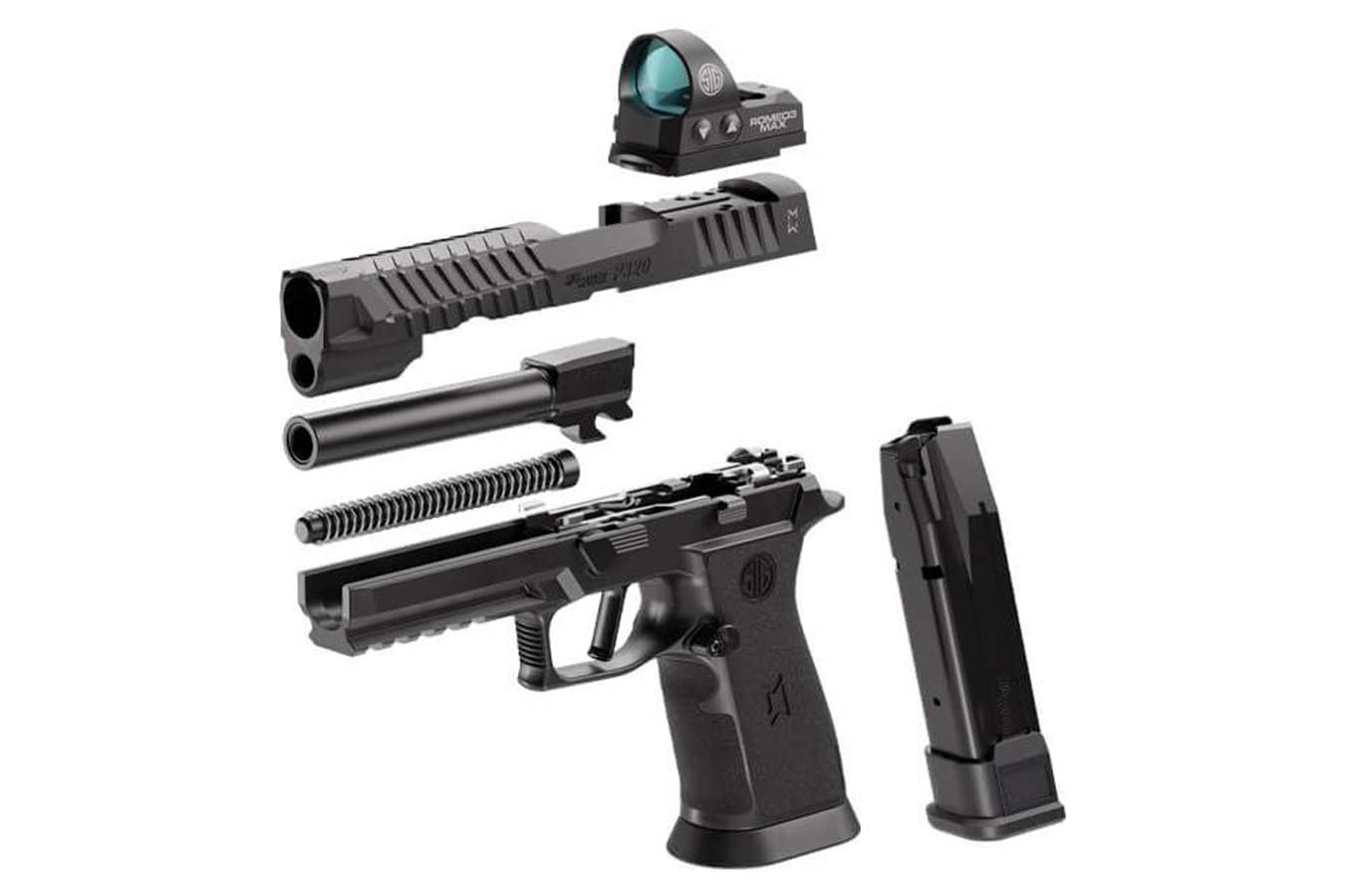 SIG SAUER P320-XFIVE MAX 2 9mm Semi-Auto Pistol with ROMEO3MAX Red Dot