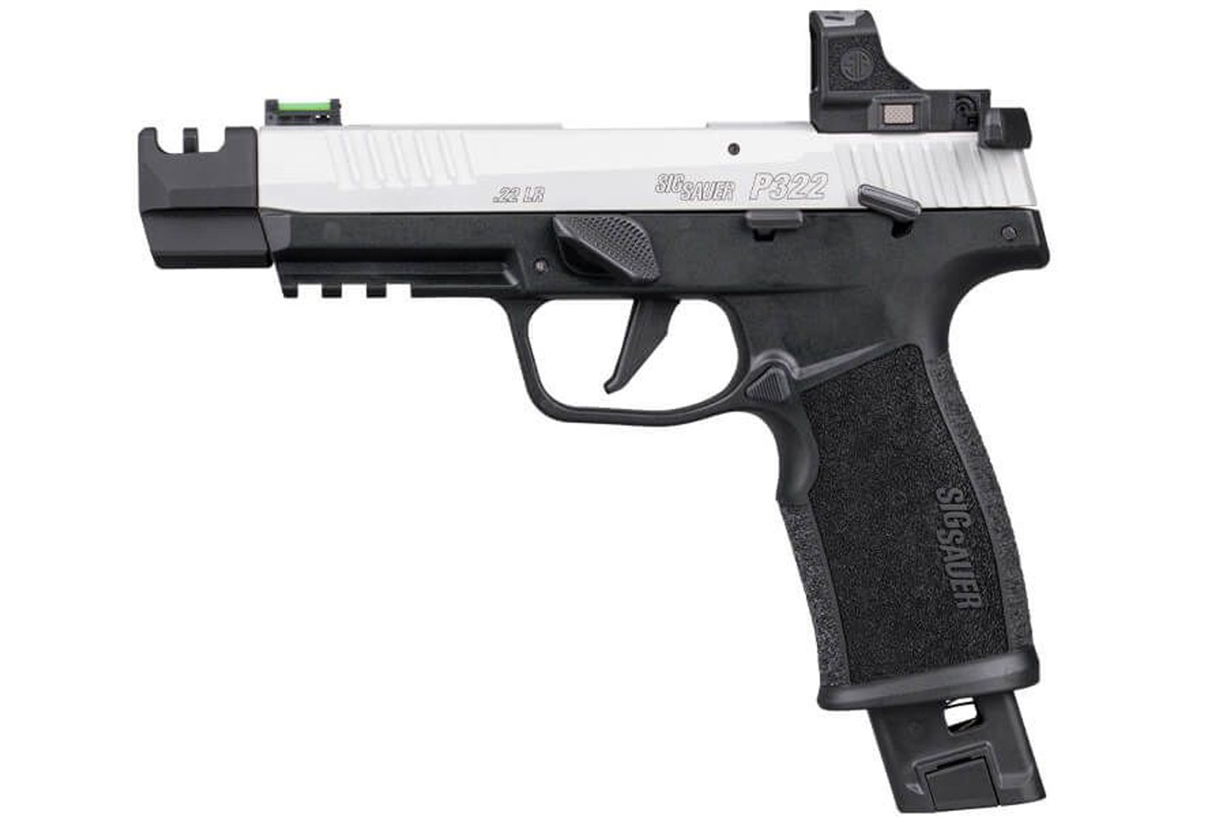 SIG SAUER P322 Competition 22LR Optic Ready Rimfire Pistol with Compensator and ROMEO RS Compact Red Dot