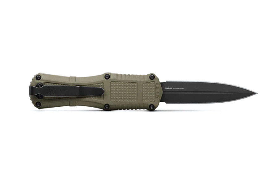 BENCHMADE KNIFE Mini Claymore OTF Ranger Dagger Green Grivory