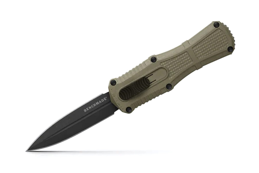 BENCHMADE KNIFE Mini Claymore OTF Ranger Dagger Green Grivory