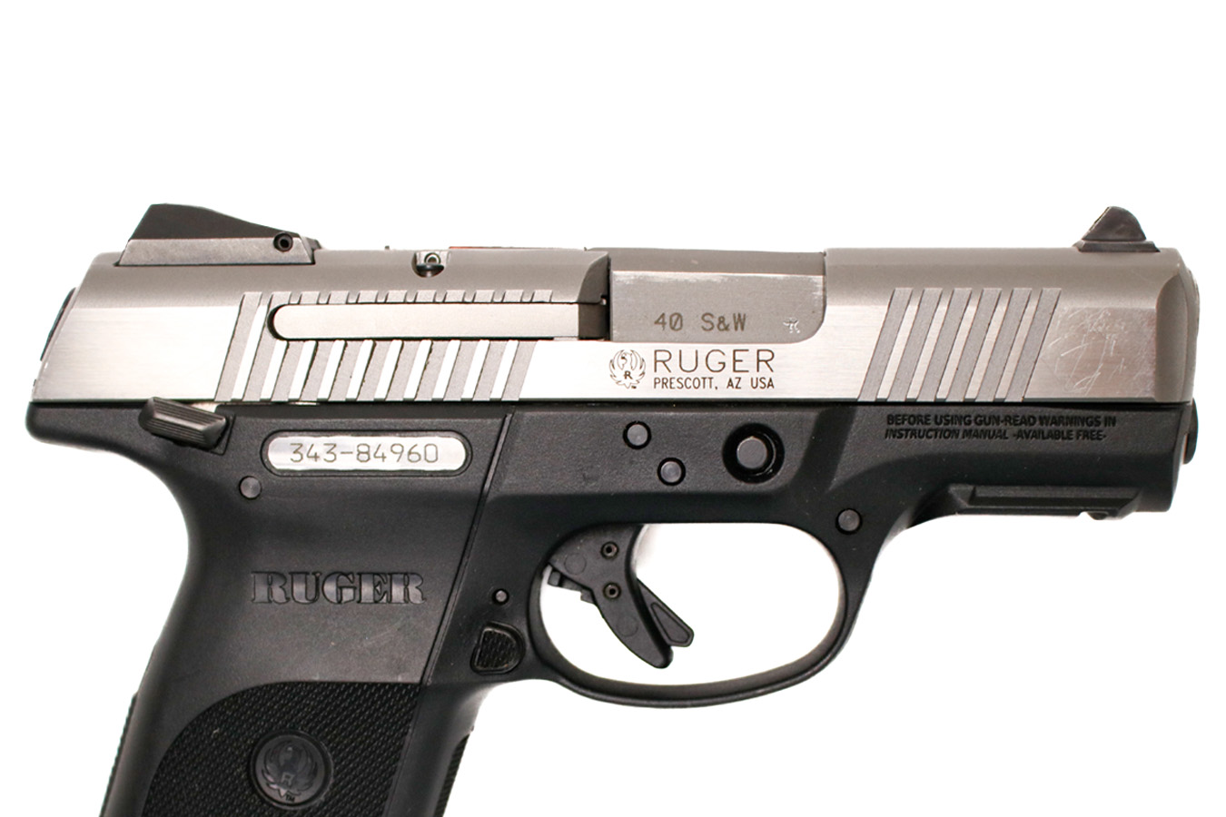 RUGER SR40C 40 S&W Used Police Trade-In Pistol