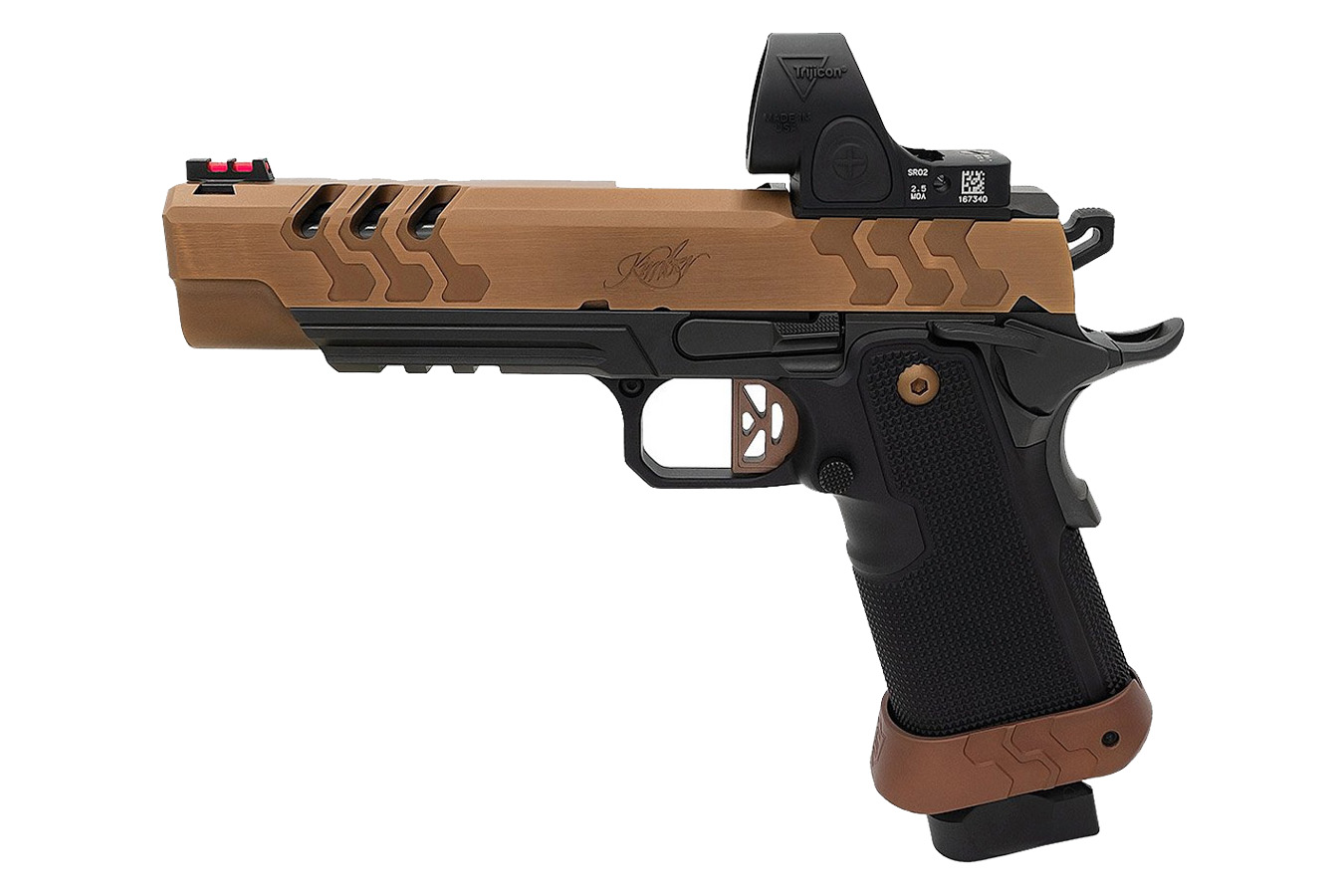 KIMBER 2K11 Target 9mm Semi-Auto Pistol with Trijicon SRO optic, Coyote Slide and Black Frame
