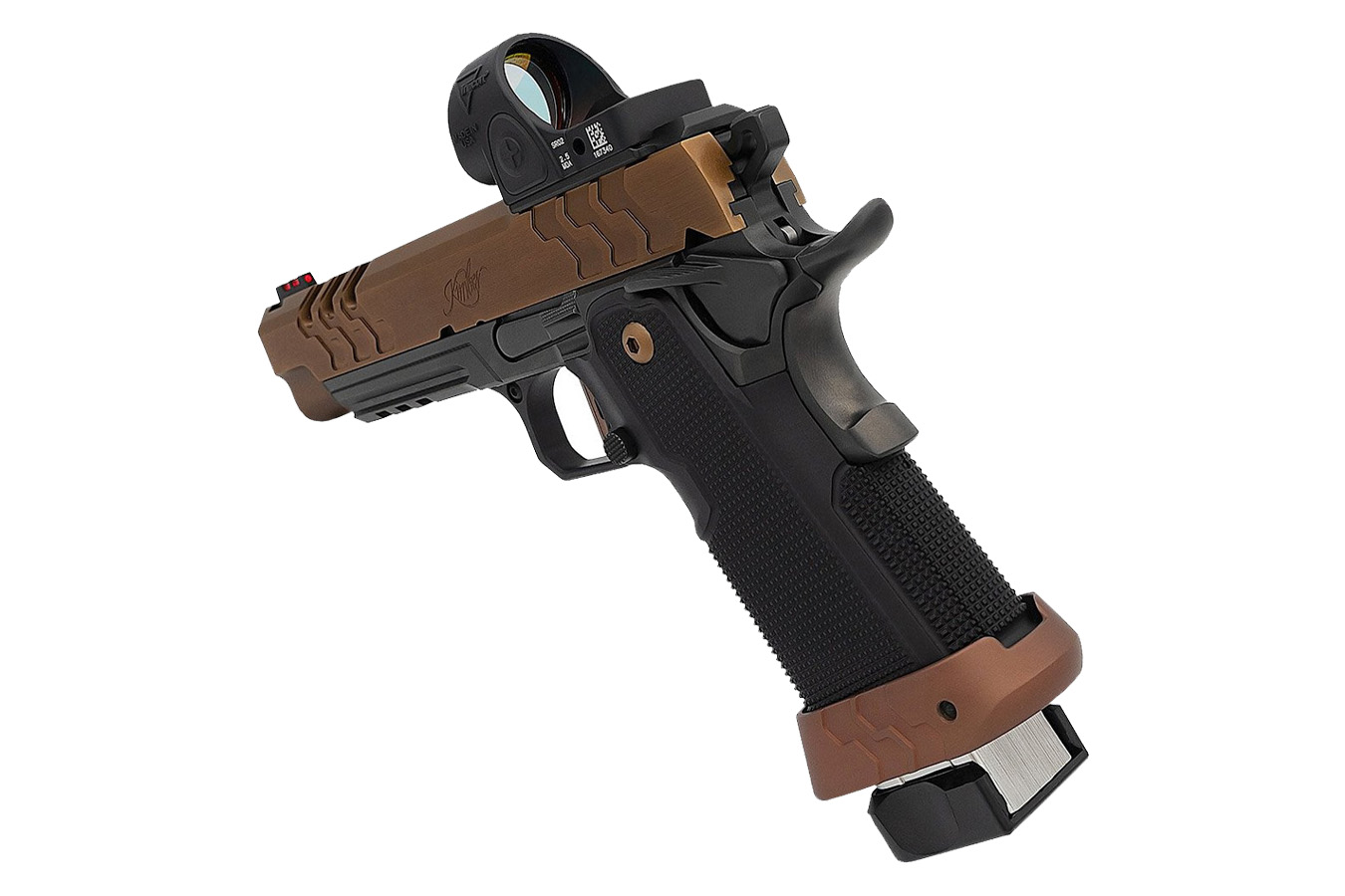 KIMBER 2K11 Target 9mm Semi-Auto Pistol with Trijicon SRO optic, Coyote Slide and Black Frame