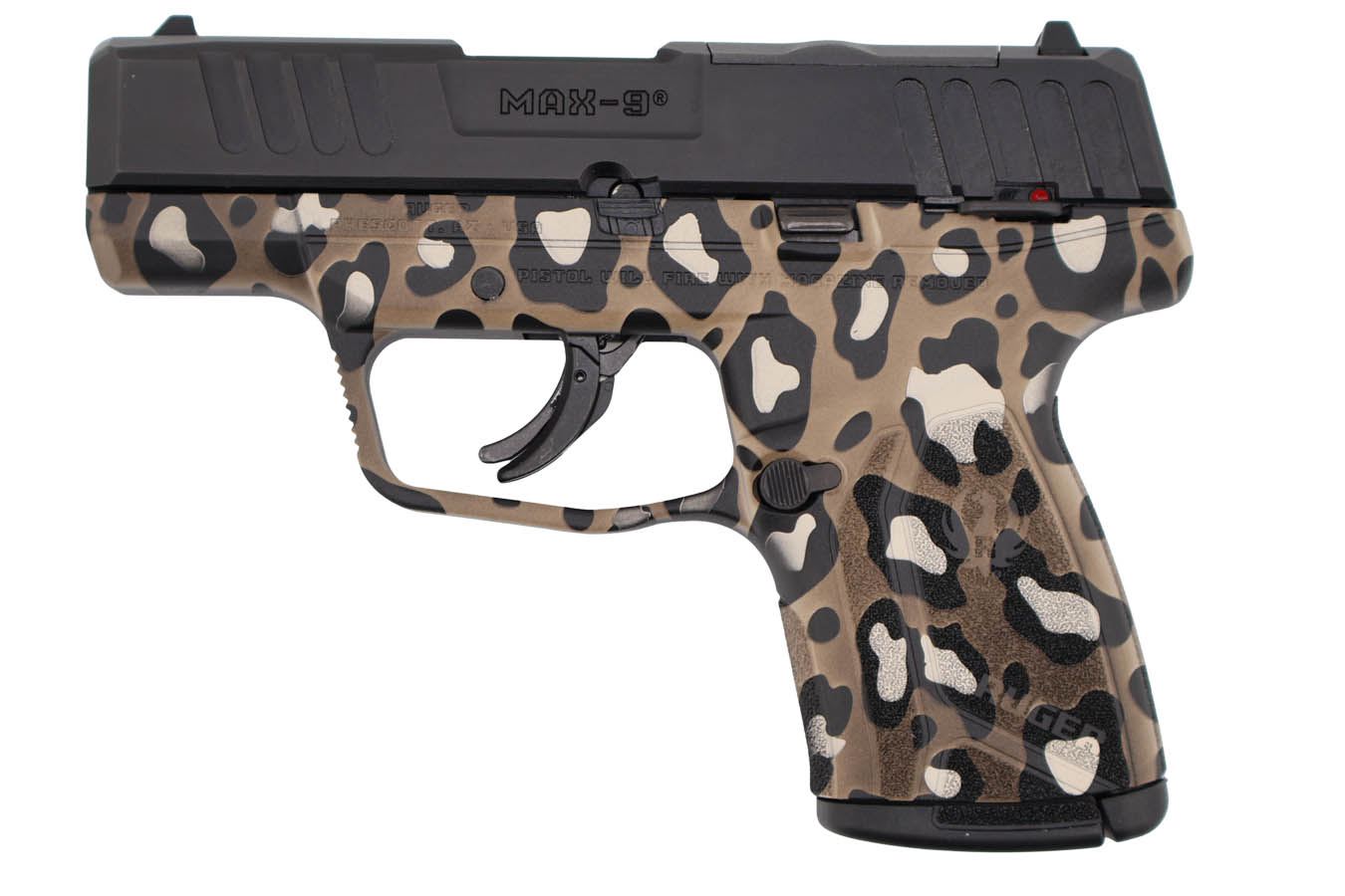 RUGER Max-9 9mm Optic Ready Pistol with Leopard Print Finish