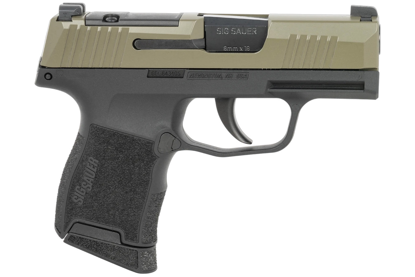 SIG SAUER P365 Micro Compact 9mm Striker-Fired Pistol with Moss Green Optic Ready Slide