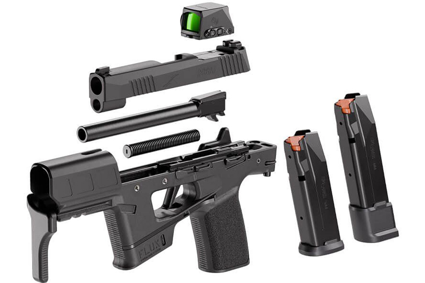 SIG SAUER P365-FLUX 9mm Tac Kit with ROMEO-X Compact, FOXTROT1X Weapon Light, 4 Mags and Holster