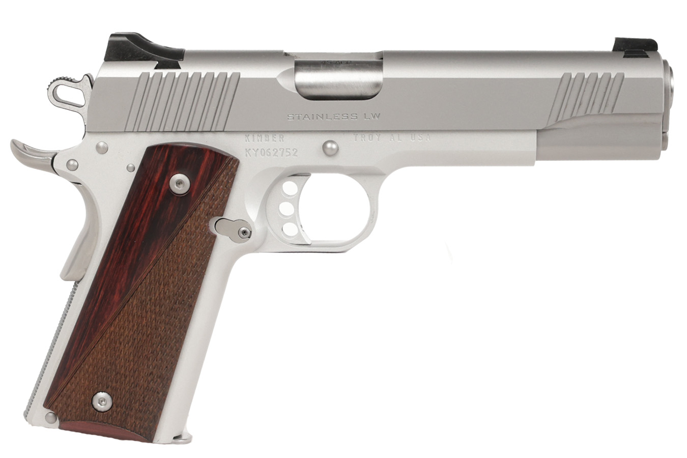KIMBER Stainless LW Bundle 45 ACP Pistol with Match Grade Barrel