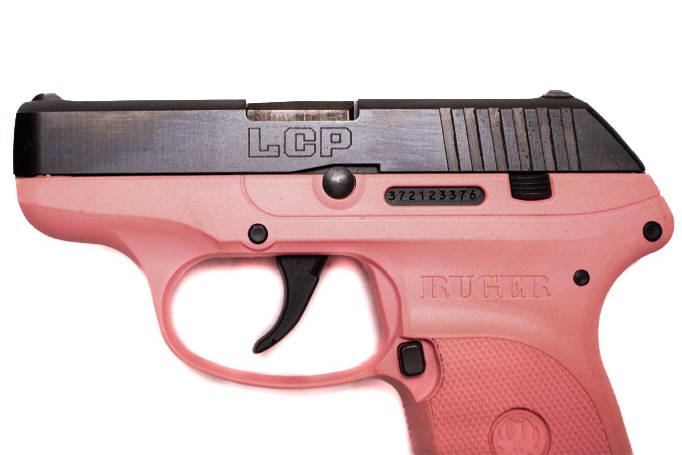 RUGER LCP 380 ACP Police Trade-In Pistol with Pink Grip Frame