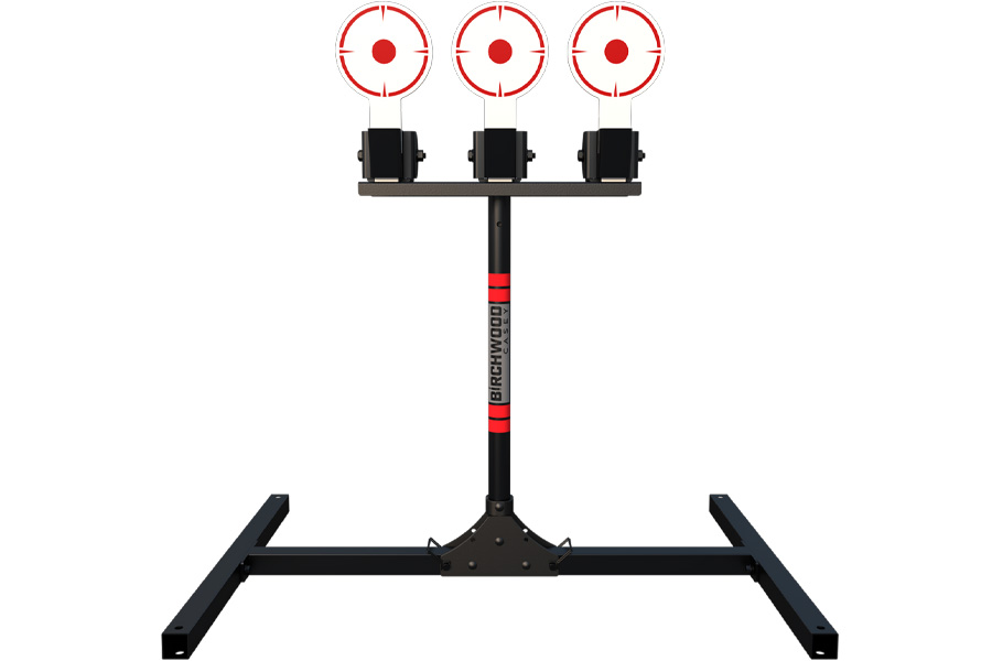 BIRCHWOOD CASEY 3 Spring Loaded Self Resetting Target with Plate Rack