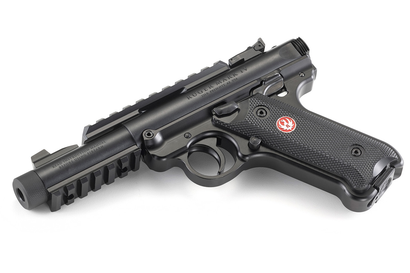 RUGER Mark IV Tactical 22LR Rimfire Pistol with Threaded Barrel