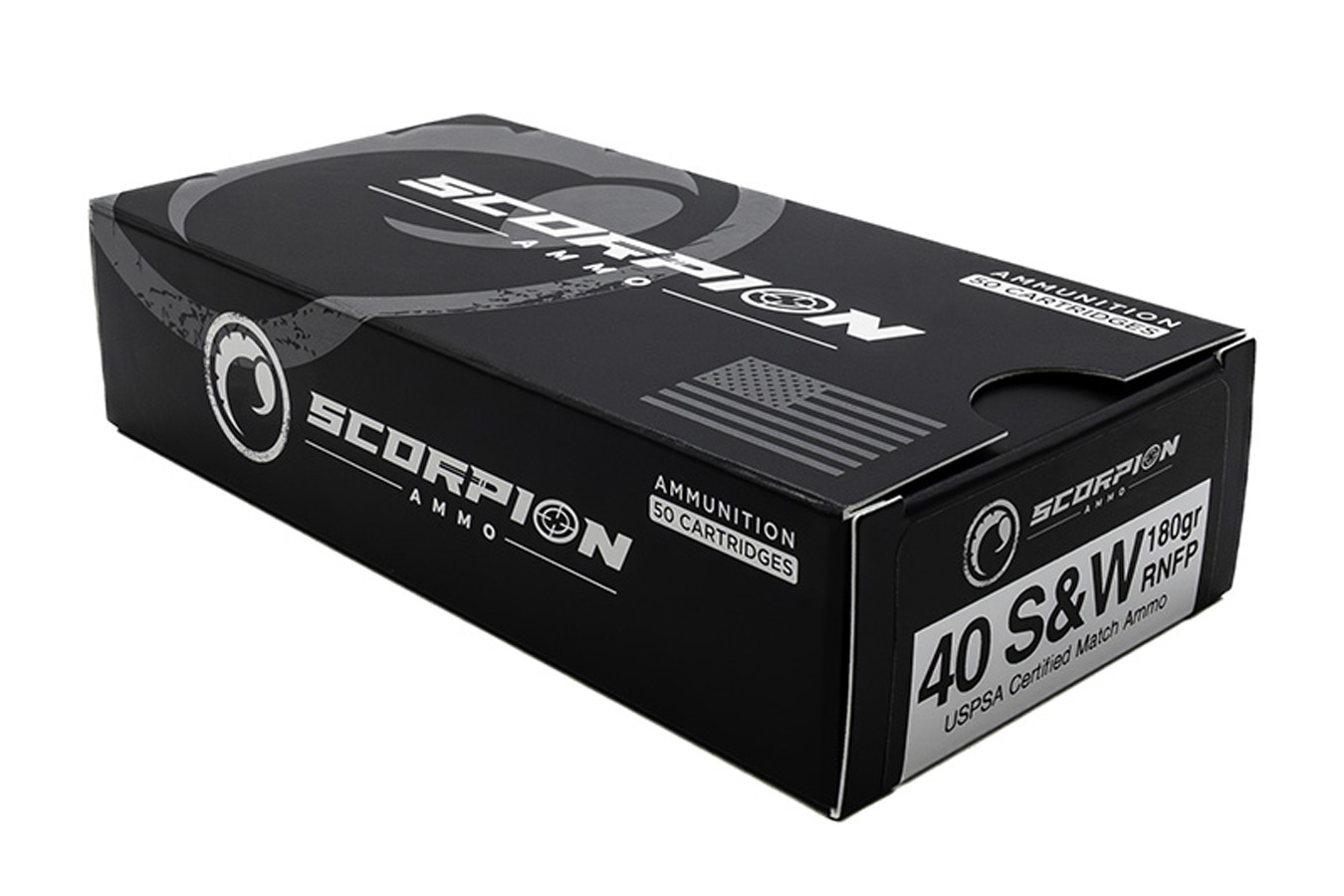 SCORPION 40 S&W 180 gr RNFP USPSA Certified Match-Grade 50/Box