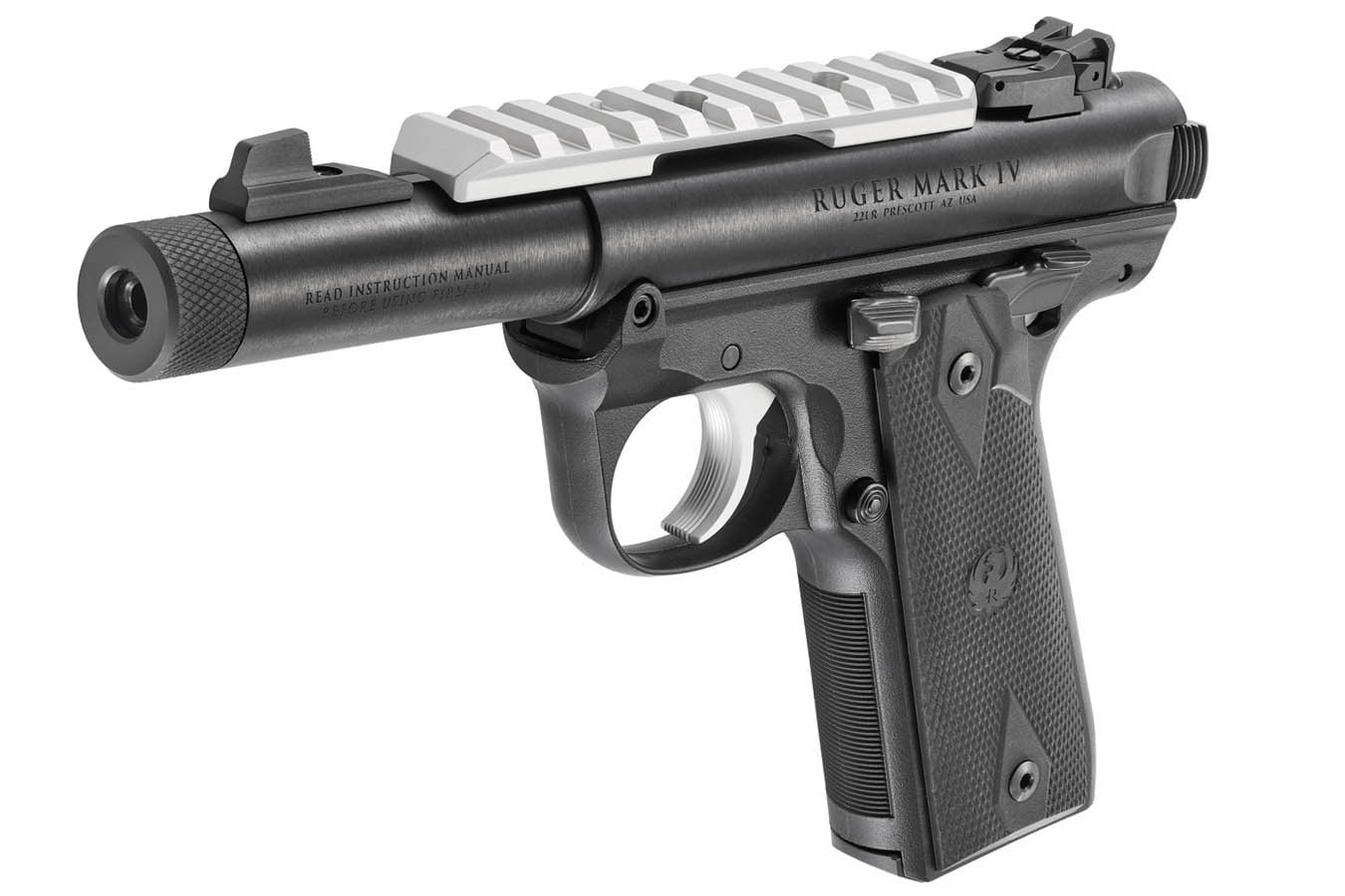 RUGER Mark IV 22/45 22LR Rimfire Pistol with 4.4 Inch Threaded Barrel