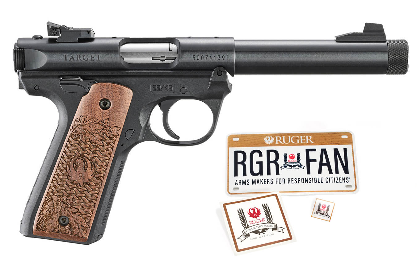 RUGER Mark IV 22/45 22LR 8th Edition Collectors Series Rimfire Pistol with Metal Licen
