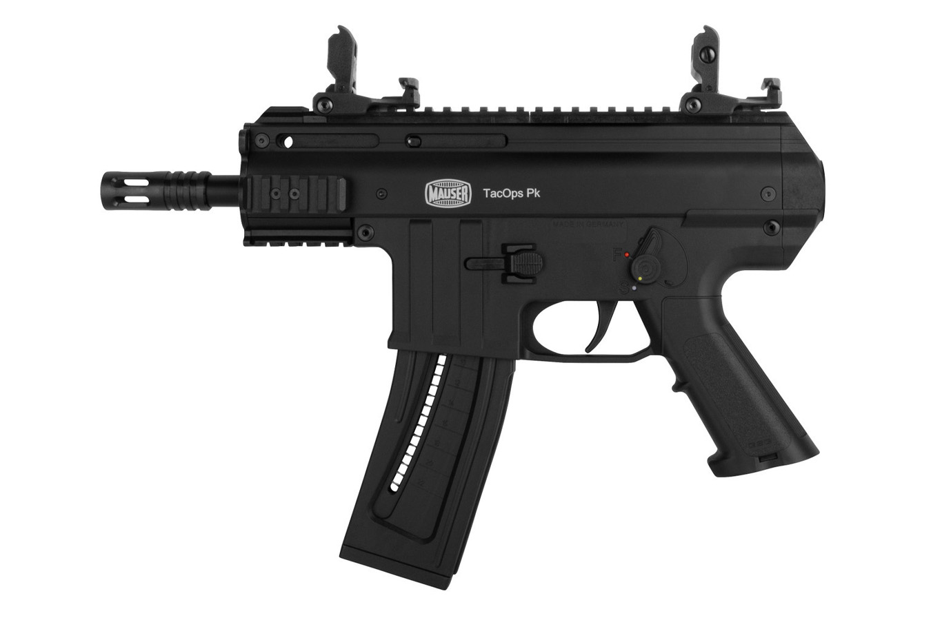 BLUE LINE SOLUTIONS TacOps Pk Black 22LR Rimfire Pistol with Two 22-Round Magazines