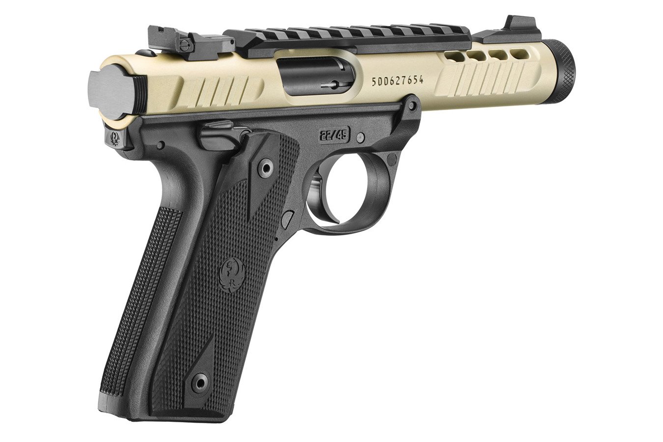 RUGER Mark IV 22/45 Lite 22LR Pistol with Champagne Anodized Finish