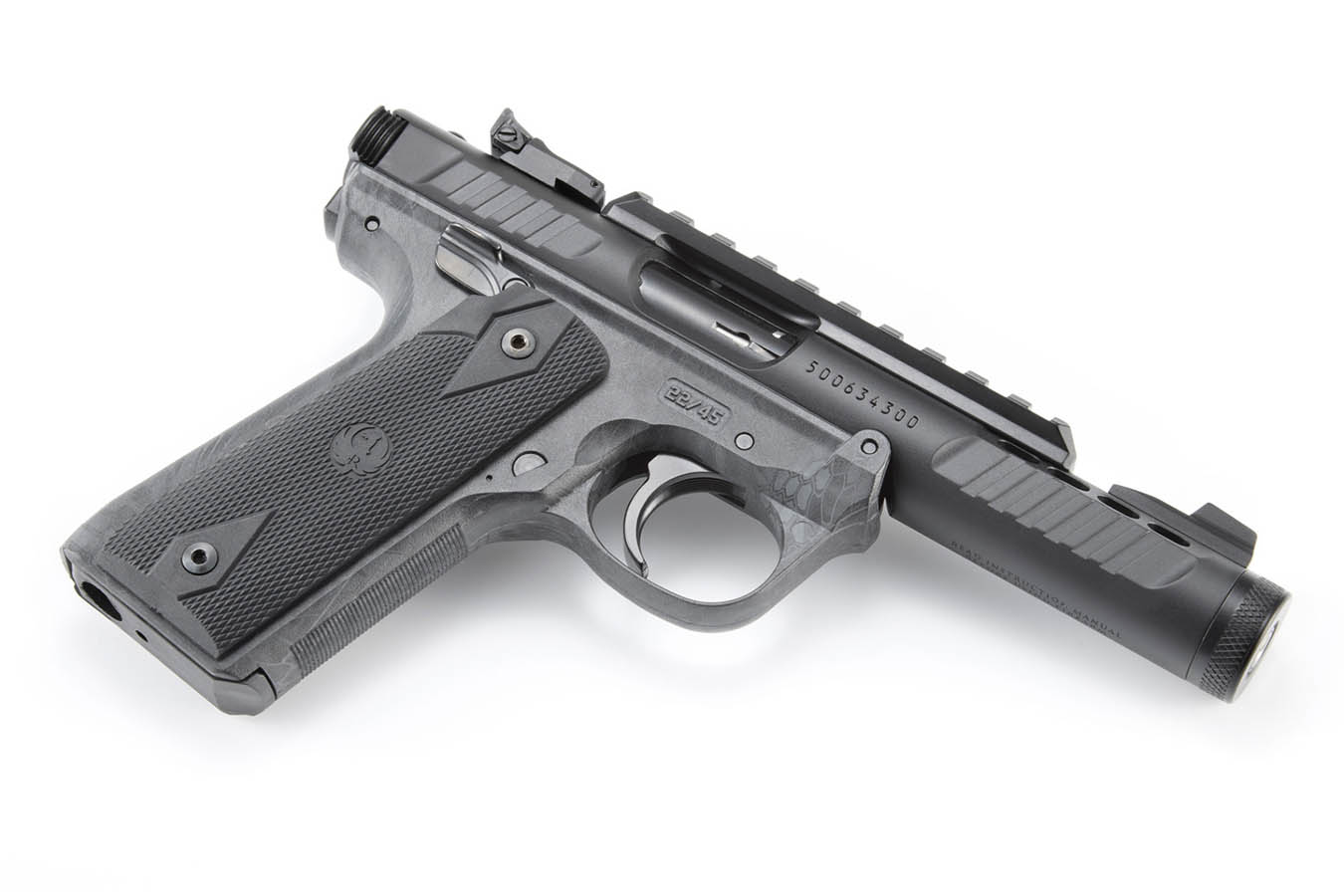 RUGER Mark IV 22/45 Lite 22LR Rimfire Pistol with Kryptek Typhon Camo Dipped Polymer Finish