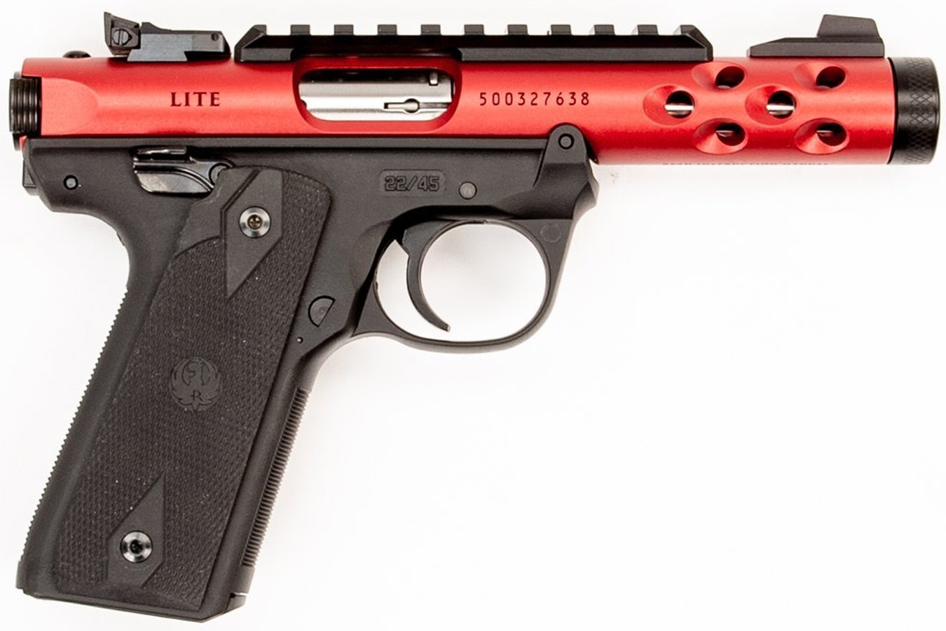 RUGER Mark IV 22/45 22LR Rimfire Pistol with Red Anodized Finish