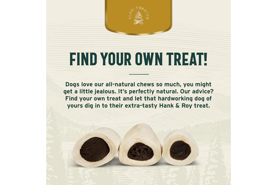 HANK AND ROY 3-4 Inch Peanut Butter Filled Bones